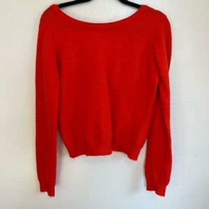 Red maje sweater